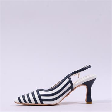 Una Healy Holiday Road Slingback Heel - Navy White